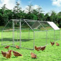 wholesale Paw Hut Galvanized Metal chicken coop cage with cover walk in pen run